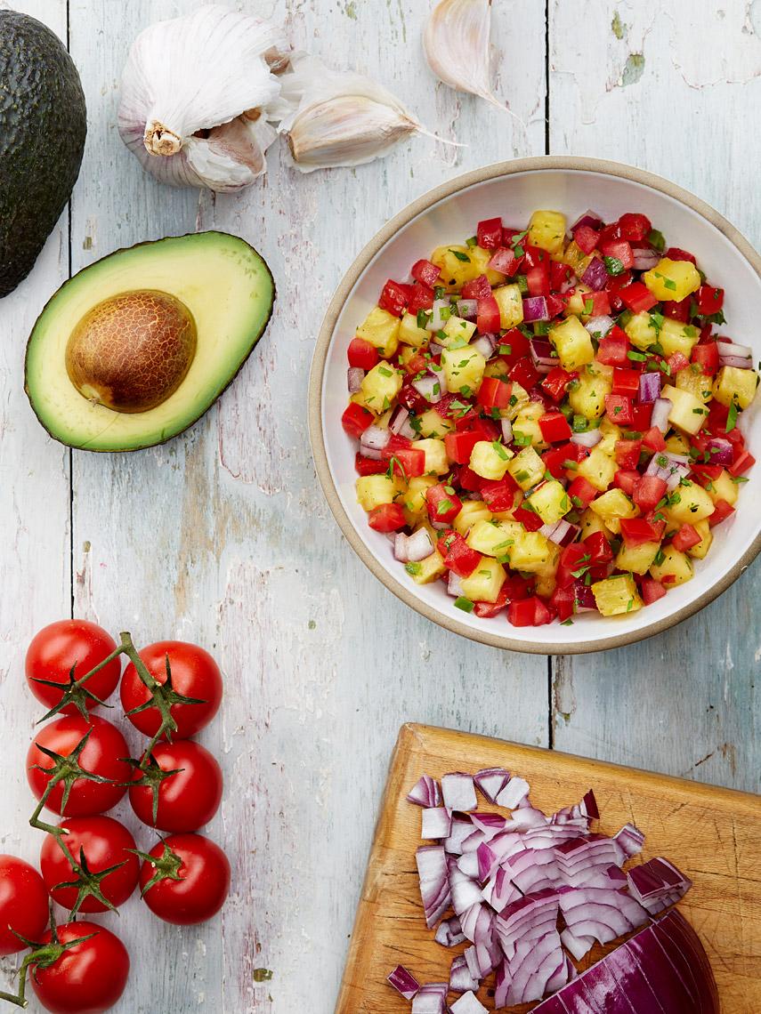 San Jose Bay Area Food Photography | James Ellerker | Salsa  Prep Ingredients