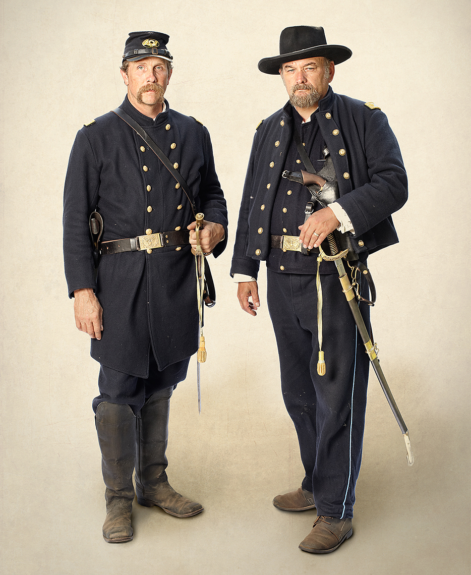 Reenactors Civil War Officers